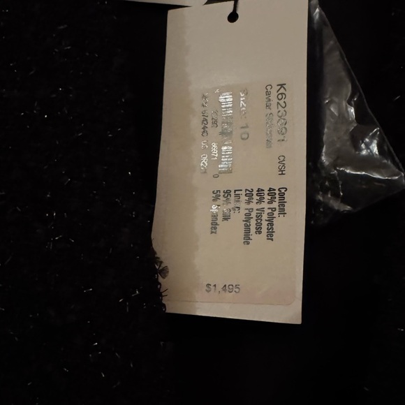 St. John Knit Tweed beaded evening jacket- Blk shimmer caviar Size 10 - Picture 5 of 6